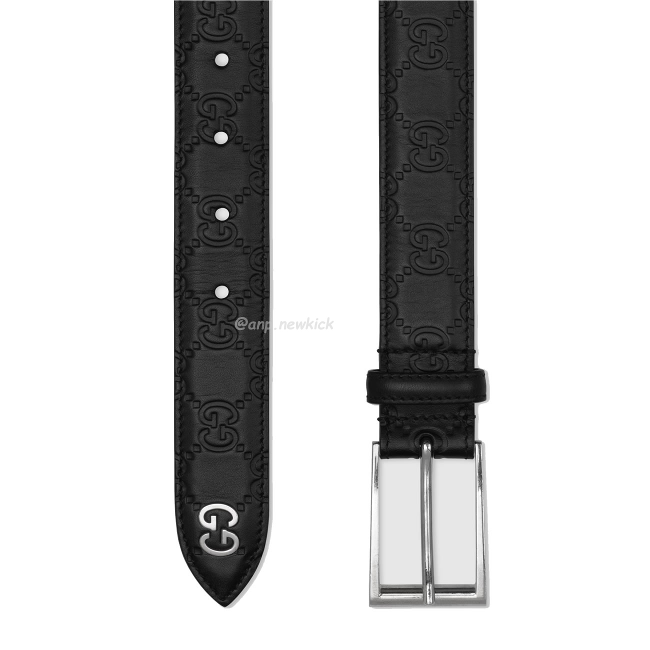 Gucci Signature Belt With Gg Detail Black 474311 Cwc1n 1000 (2) - newkick.vip